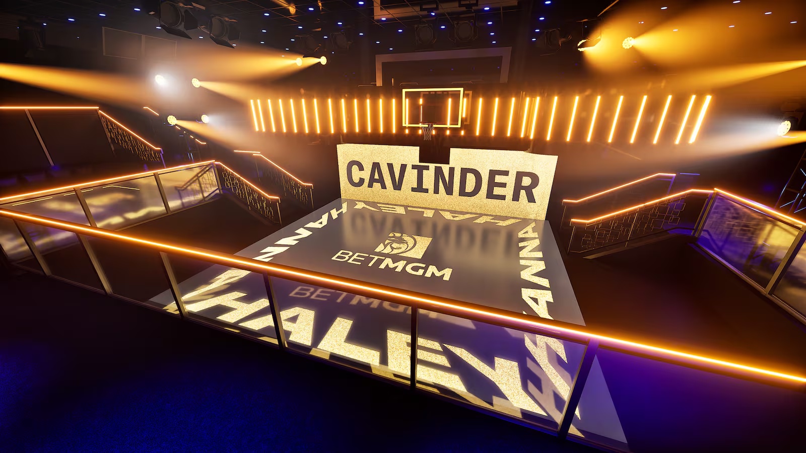 BetMGM Court of Legends — full court view