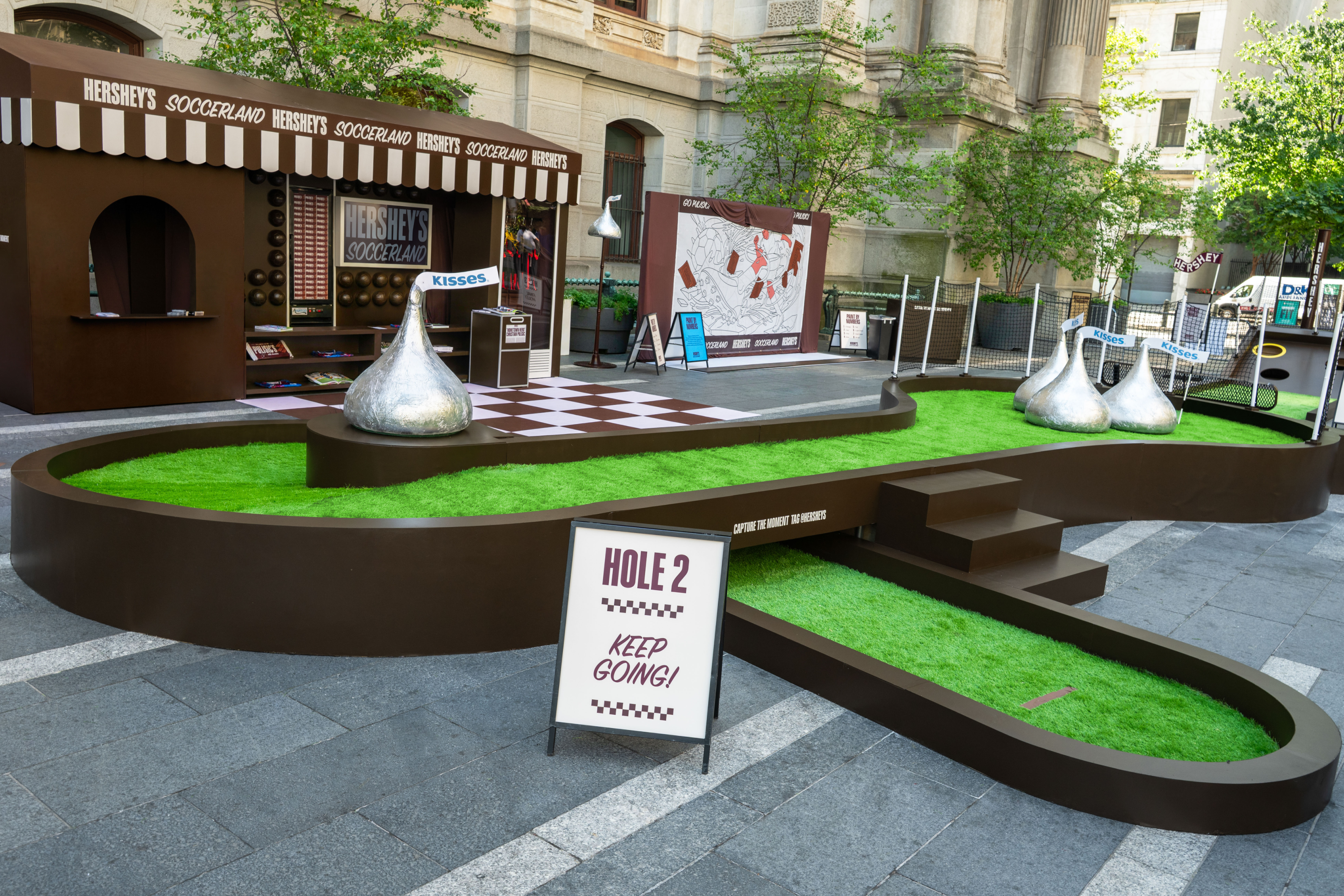 Hershey's Soccerland full activation at Dilworth Park, Philadelphia